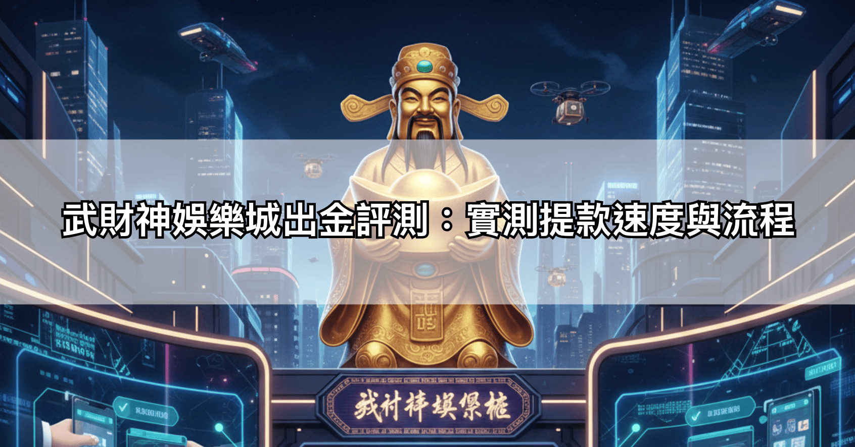 武財神娛樂城出金評測:實測提款速度與流程